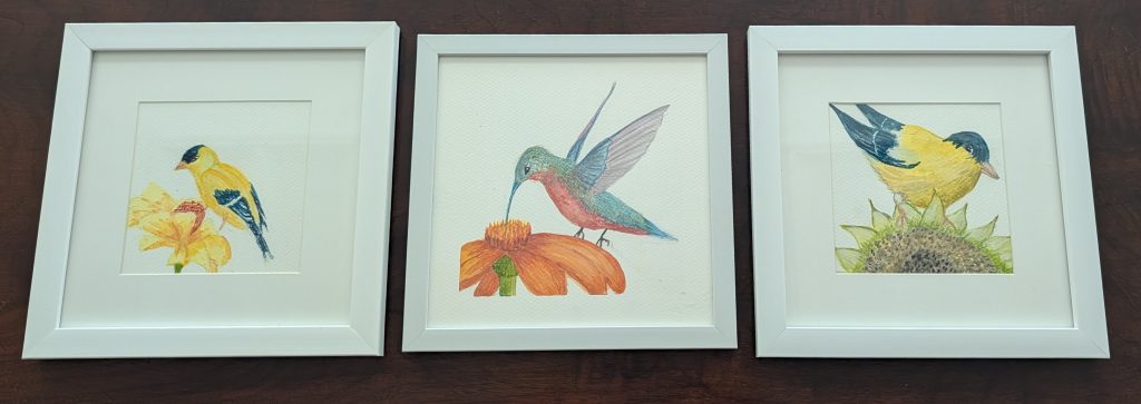 3 little birds painting