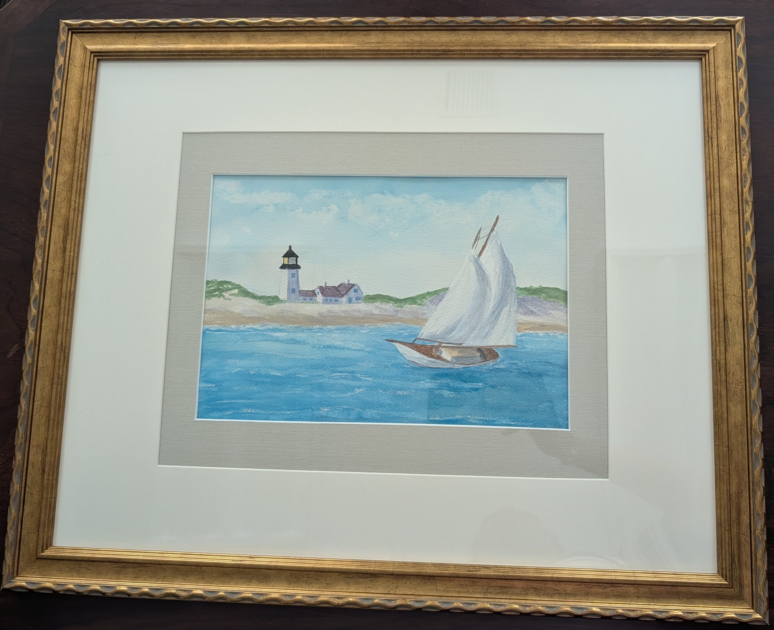 Sailing away painting